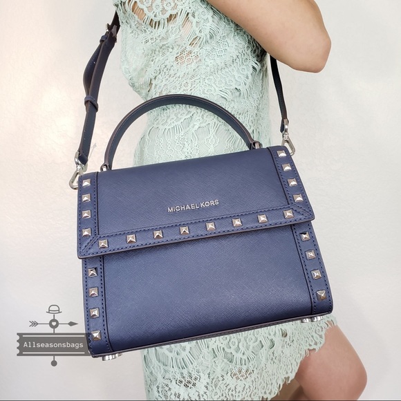 NWT Michael Kors Dillon Medium studded satchel - Picture 5 of 8